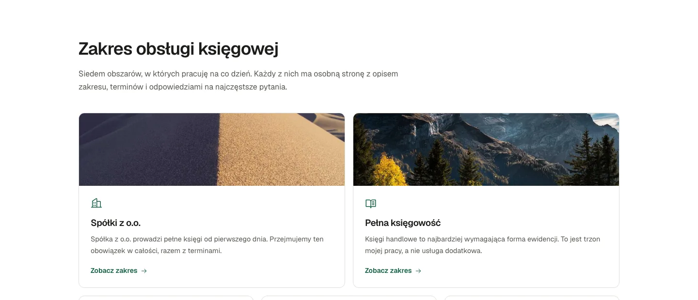Kafle usług księgowych